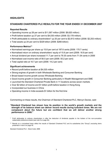 Thumbnail Standard Chartered Financial Statement 2007