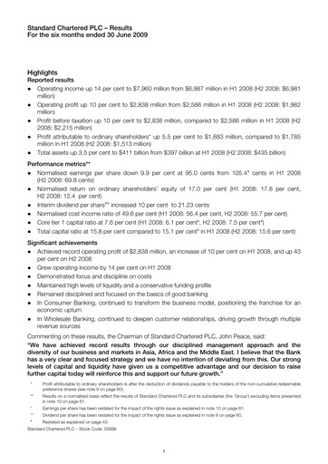 Thumbnail Standard Chartered Financial Statement 2009-h1
