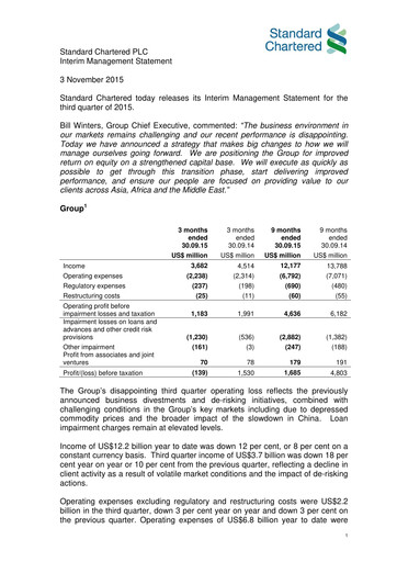 Thumbnail Standard Chartered Financial Statement 2015-9m