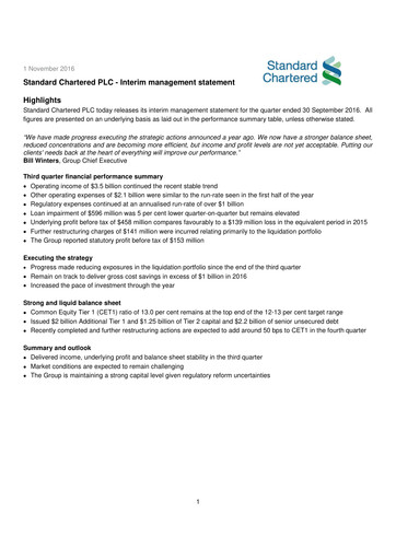 Thumbnail Standard Chartered Financial Statement 2016-9m