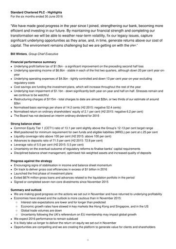 Thumbnail Standard Chartered Financial Statement 2016-h1
