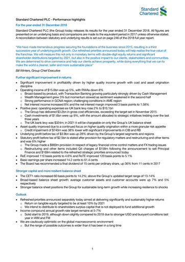 Thumbnail Standard Chartered Financial Statement 2018