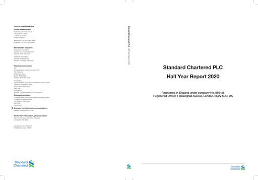 Thumbnail Standard Chartered Financial Statement 2020-h1