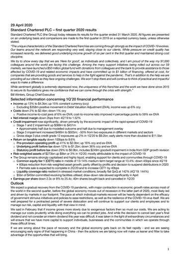 Thumbnail Standard Chartered Financial Statement 2020-q1