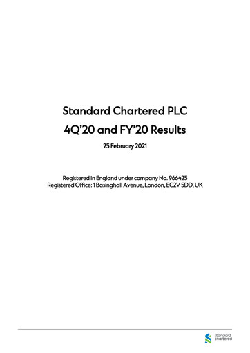 Thumbnail Standard Chartered Financial Statement 2020