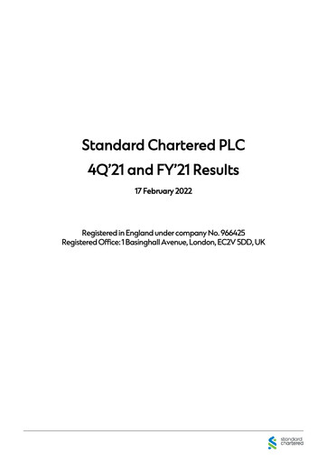 Thumbnail Standard Chartered Financial Statement 2021