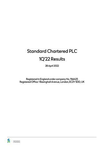 Thumbnail Standard Chartered Financial Statement 2022-q1