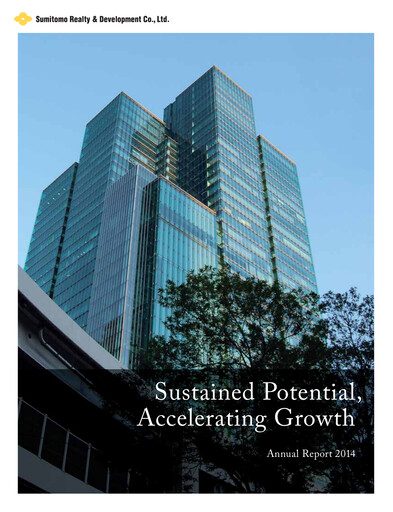 Thumbnail Sumitomo Realty & Development Annual Report 2014