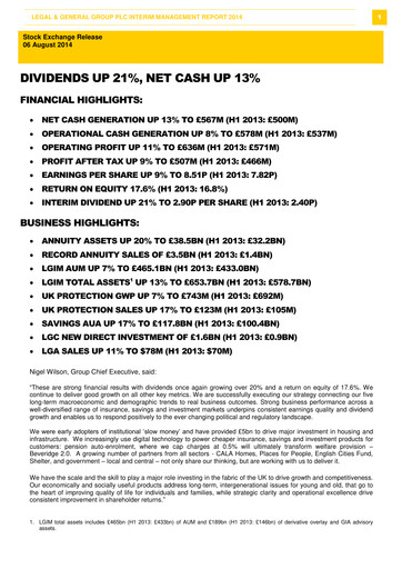 Vorschaubild Legal & General Halbjahresbericht 2014