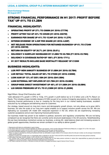 Vorschaubild Legal & General Halbjahresbericht 2017