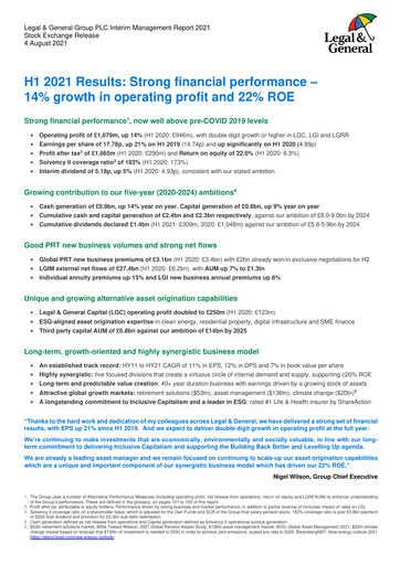 Vorschaubild Legal & General Halbjahresbericht 2021