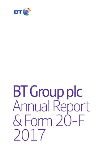 Thumbnail BT Group Annual Report 2017