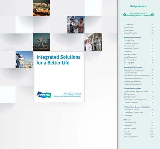 Miniature Doosan Enerbility Rapport annuel 2014