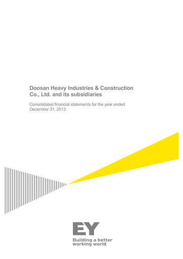 Miniature Doosan Enerbility Bilan financier 2013