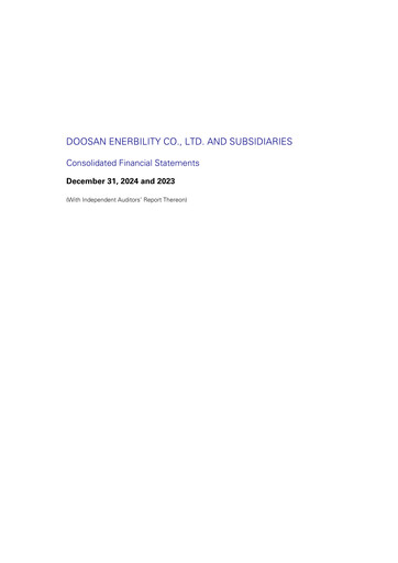 Miniature Doosan Enerbility Bilan financier 2023-2024