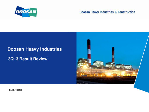 Thumbnail Doosan Enerbility Quarterly Report 2013-q3