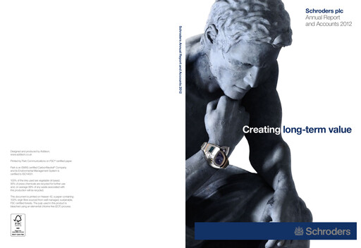 Thumbnail Schroders Annual Report 2012