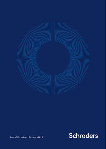 Thumbnail Schroders Annual Report 2019