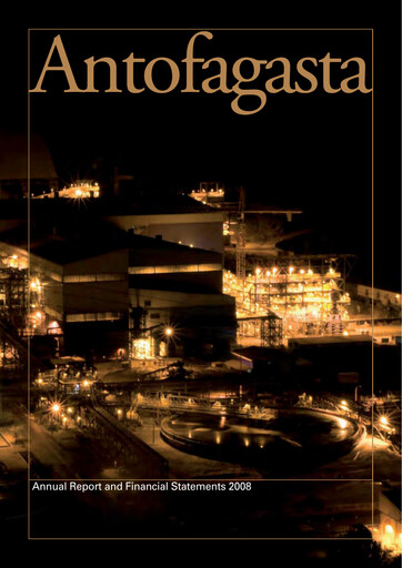Thumbnail Antofagasta Annual Report 2008