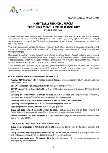 Miniature Antofagasta Rapport semestriel 2017