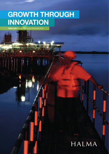 Thumbnail Halma Annual Report 2012