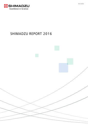 Thumbnail Shimadzu Annual Report 2016