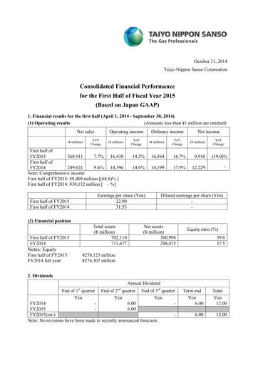 Thumbnail Nippon Sanso Half-year Report 2015-h1