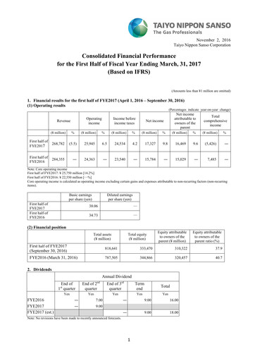 Thumbnail Nippon Sanso Half-year Report 2017-h1