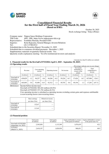 Thumbnail Nippon Sanso Half-year Report 2026-h1