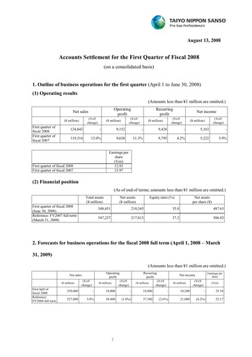 Thumbnail Nippon Sanso Quarterly Report 2008-q1