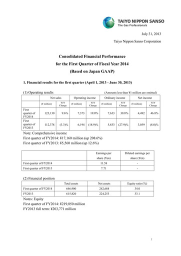 Thumbnail Nippon Sanso Quarterly Report 2014-q1