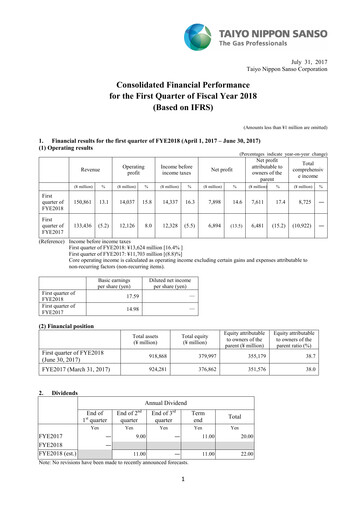 Thumbnail Nippon Sanso Quarterly Report 2018-q1