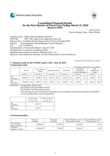 Thumbnail Nippon Sanso Quarterly Report 2024-q1