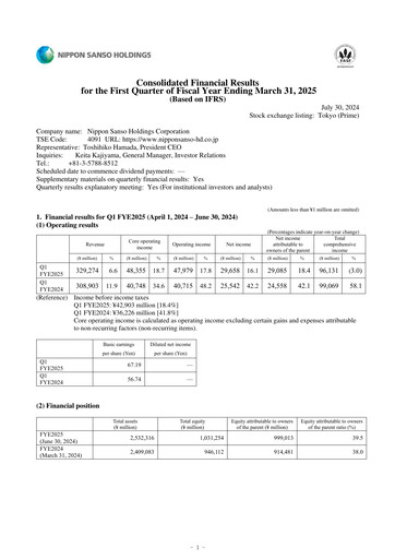 Thumbnail Nippon Sanso Quarterly Report 2025-q1