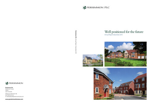 Thumbnail Persimmon Annual Report 2010