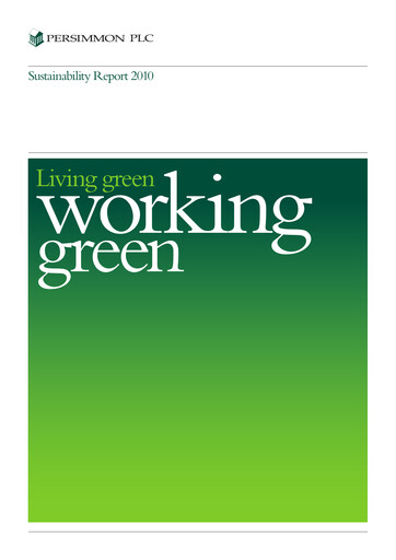 Thumbnail Persimmon Sustainability Report 2010