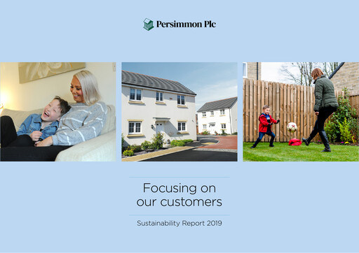 Thumbnail Persimmon Sustainability Report 2019