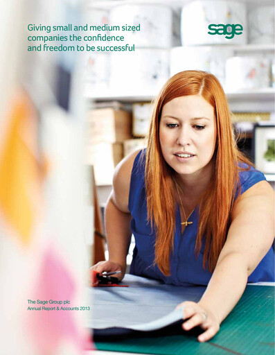 Thumbnail Sage Group
 Annual Report 2013