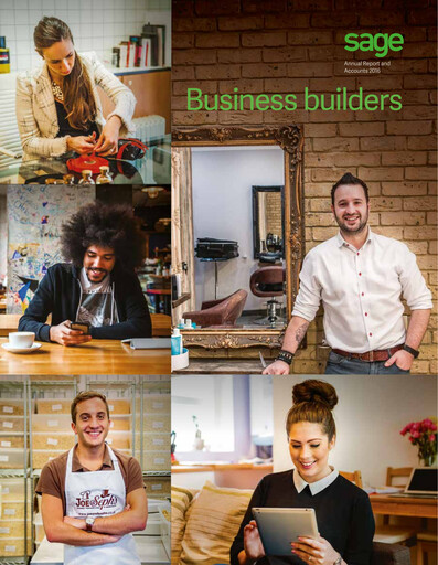 Thumbnail Sage Group
 Annual Report 2016