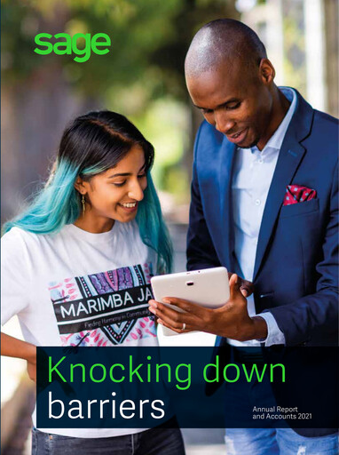 Thumbnail Sage Group
 Annual Report 2021