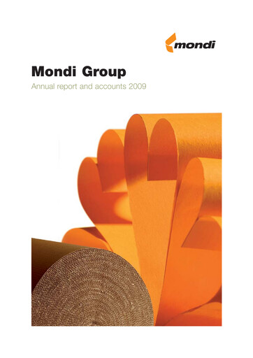 Thumbnail Mondi
 Annual Report 2009