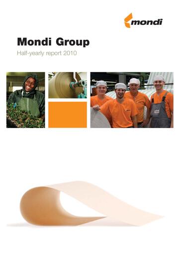 Thumbnail Mondi
 Half-year Report 2010-h1