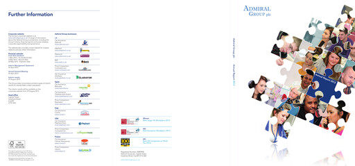 Thumbnail Admiral Group Annual Report 2012