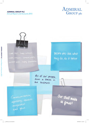 Thumbnail Admiral Group Annual Report 2013