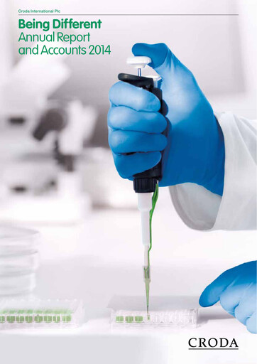 Thumbnail Croda International Annual Report 2014