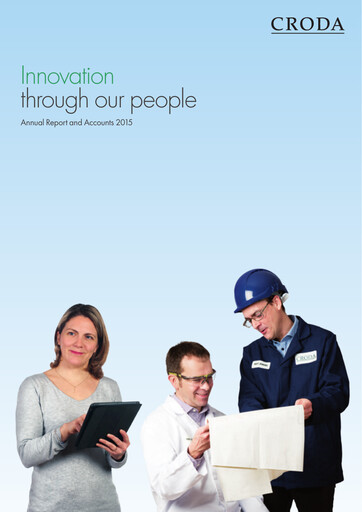 Thumbnail Croda International Annual Report 2015