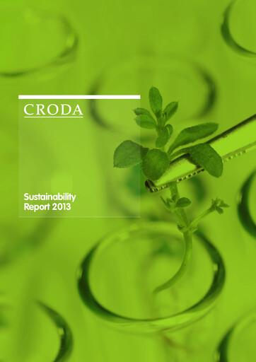 Thumbnail Croda International Sustainability Report 2013