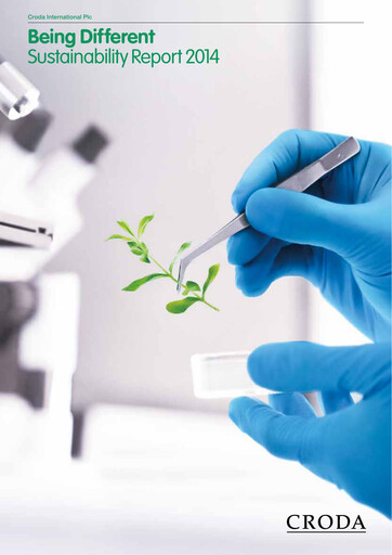 Thumbnail Croda International Sustainability Report 2014