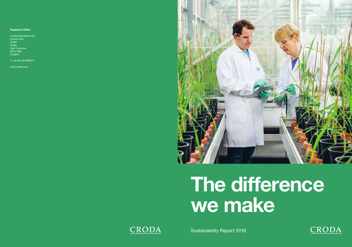 Thumbnail Croda International Sustainability Report 2018