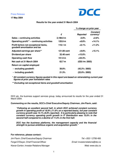 Thumbnail DCC plc Financial Report 2004